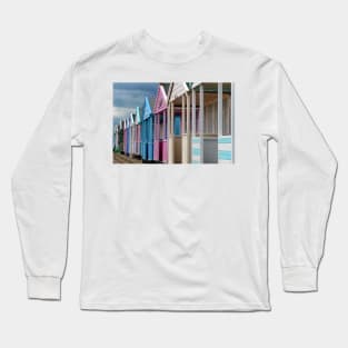 Southwold Beach Huts East Suffolk England UK Long Sleeve T-Shirt